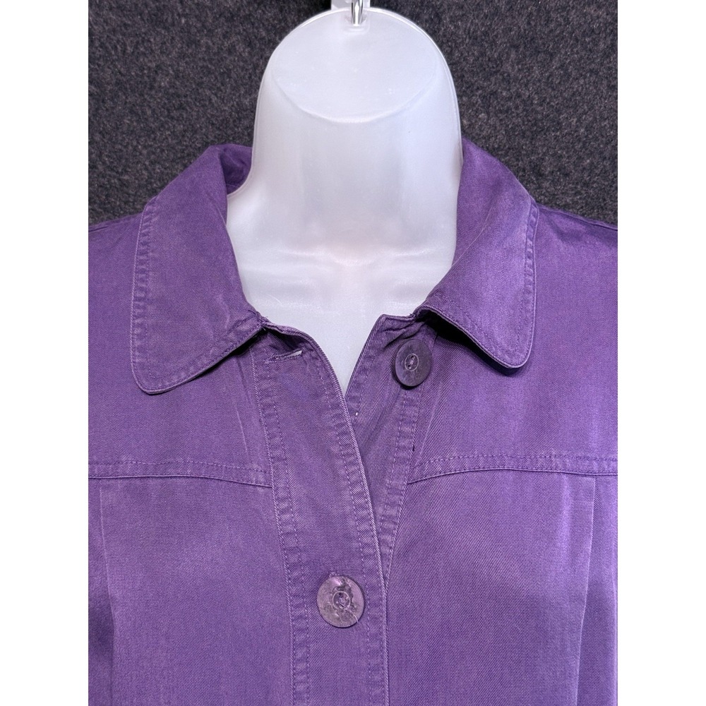 JM Collection Jacket, Women's Size Medium, Purple, Button Up Blazer NWT - Picture 6 of 11